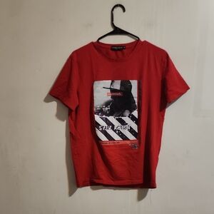 Express Vibrant Red Graphic Tee